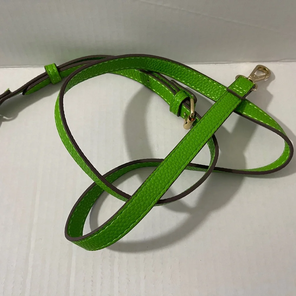 Anne Klein‎ Monogram Tote w/ Green Trim & ID Wallet | Zip Top